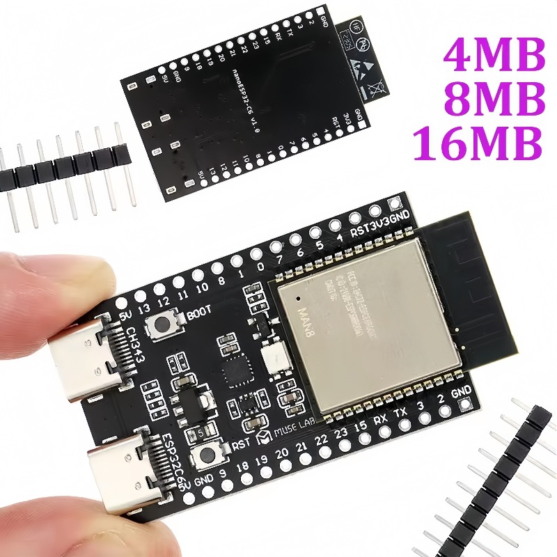 Esp32 C6 - ESP32-C6-N4/N8/N16 Geliştirme Kartı ESP32-C6 Çekirdek Kartı