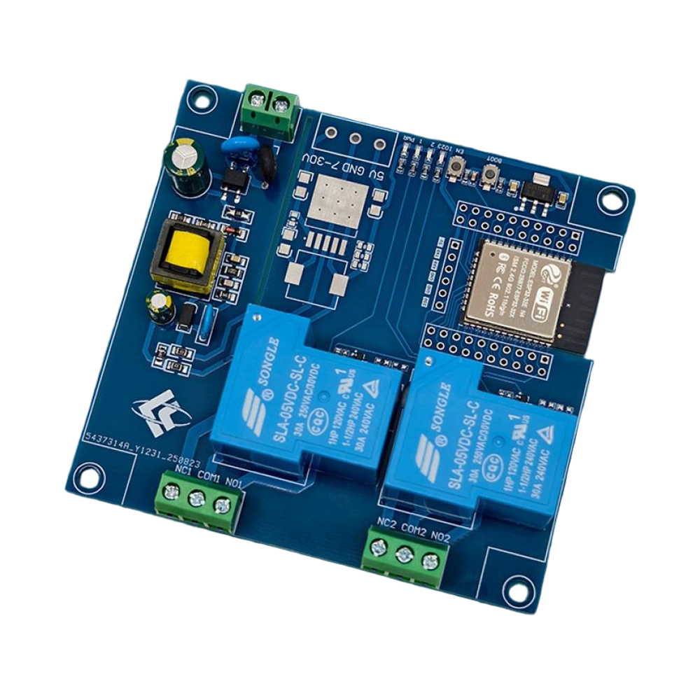 Esp32 Uart Module - ESP32 Çift Kanallı 30A Röle Modülü