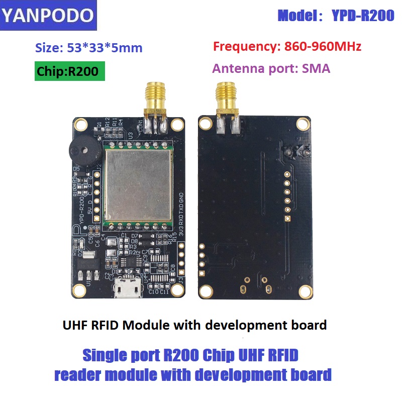 Esp32 Uart Module - R200 Çipli UHF RFID Okuyucu Modül