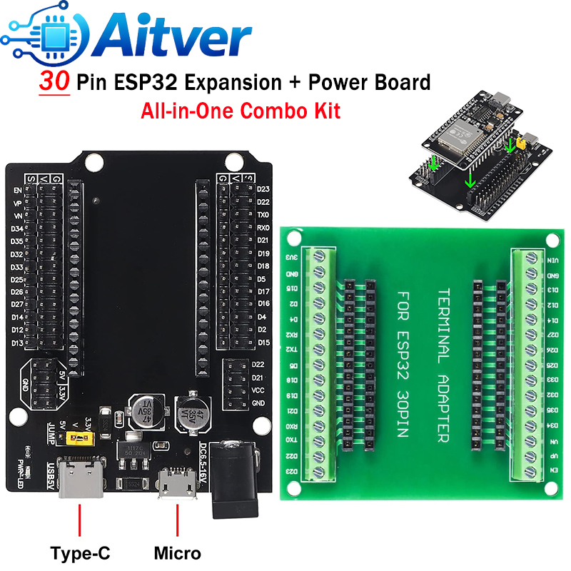 ESP32 30PIN Genişletme Kartı + - Esp32 Devkit incelemesi ve fiyatı
