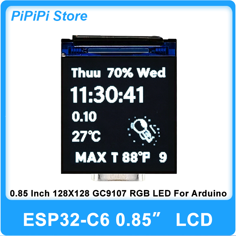 ESP32 C6 0.85 İnç 128X128 IPS  - Esp32 C6 incelemesi ve fiyatı