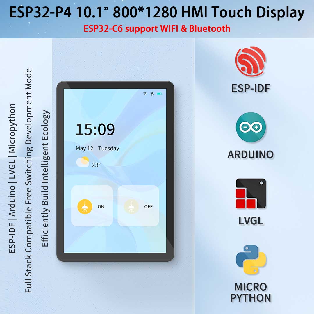 ESP32-P4 10.1 inç 800*1280 IPS - Esp32 P4 incelemesi ve fiyatı
