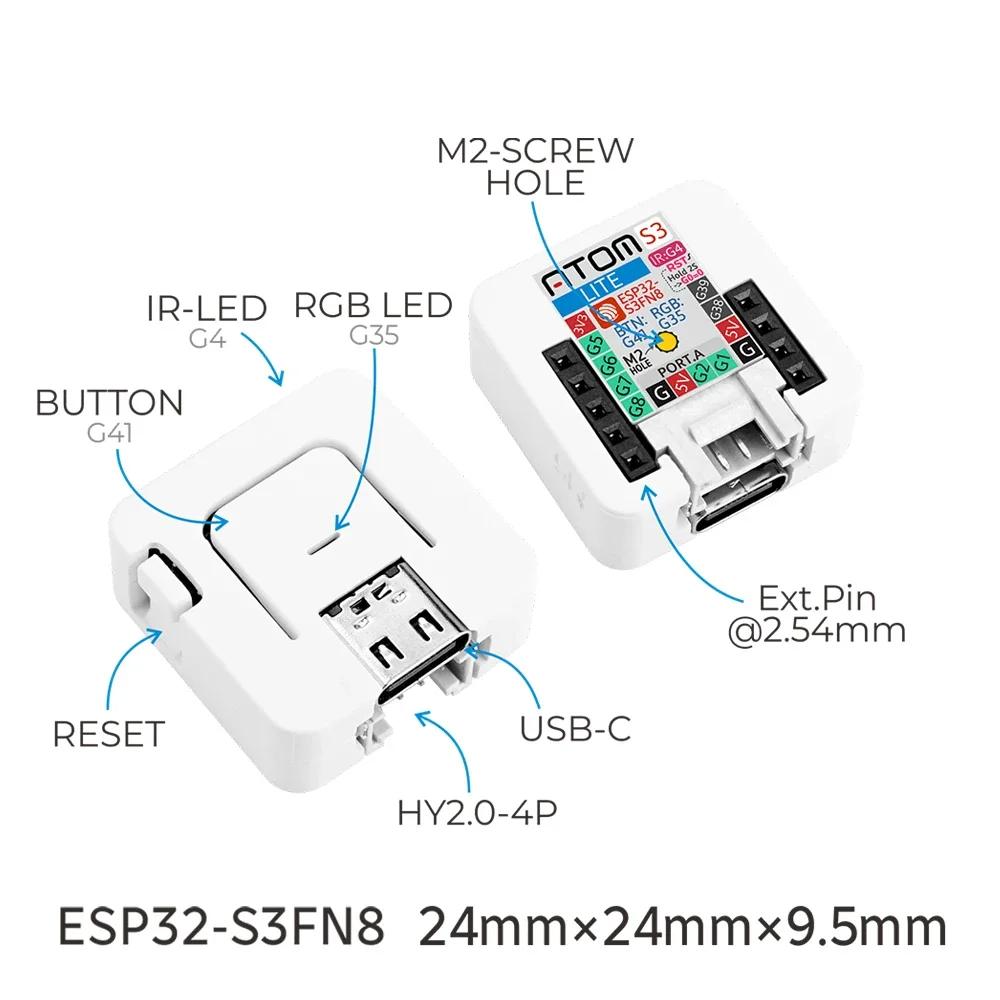 M5Stack AtomS3-Lite ESP32-S3 G - Espressif Esp32 incelemesi ve fiyatı