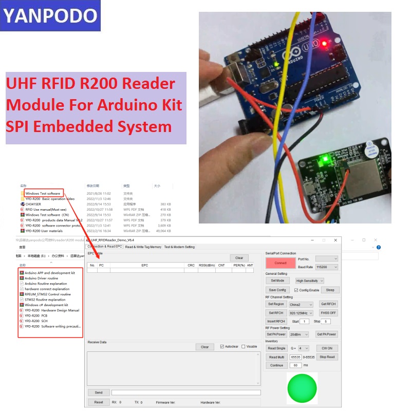 R200 Çipli UHF RFID Okuyucu Mo - Esp32 Uart Module incelemesi ve fiyatı