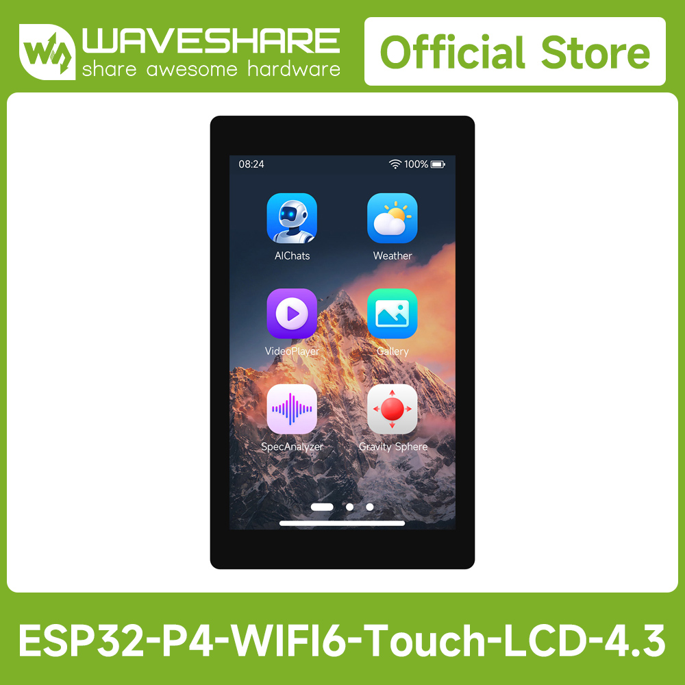 Waveshare ESP32-P4-WIFI6 4,3 i - Esp32 Development Board incelemesi ve fiyatı