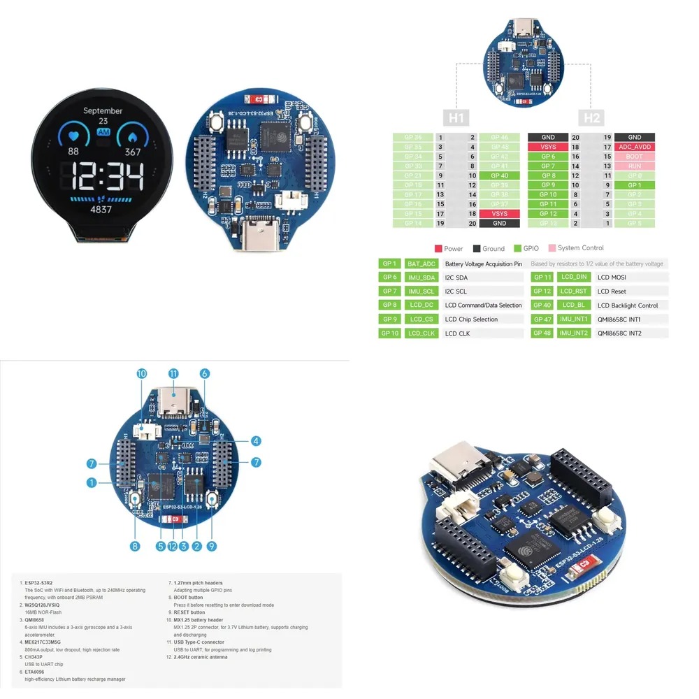 ESP32-S3 LCD geliştirme kartı  - Esp32 Development Board incelemesi ve fiyatı